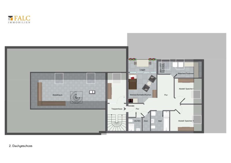 Grundriss Wohnhaus Dachgeschoss