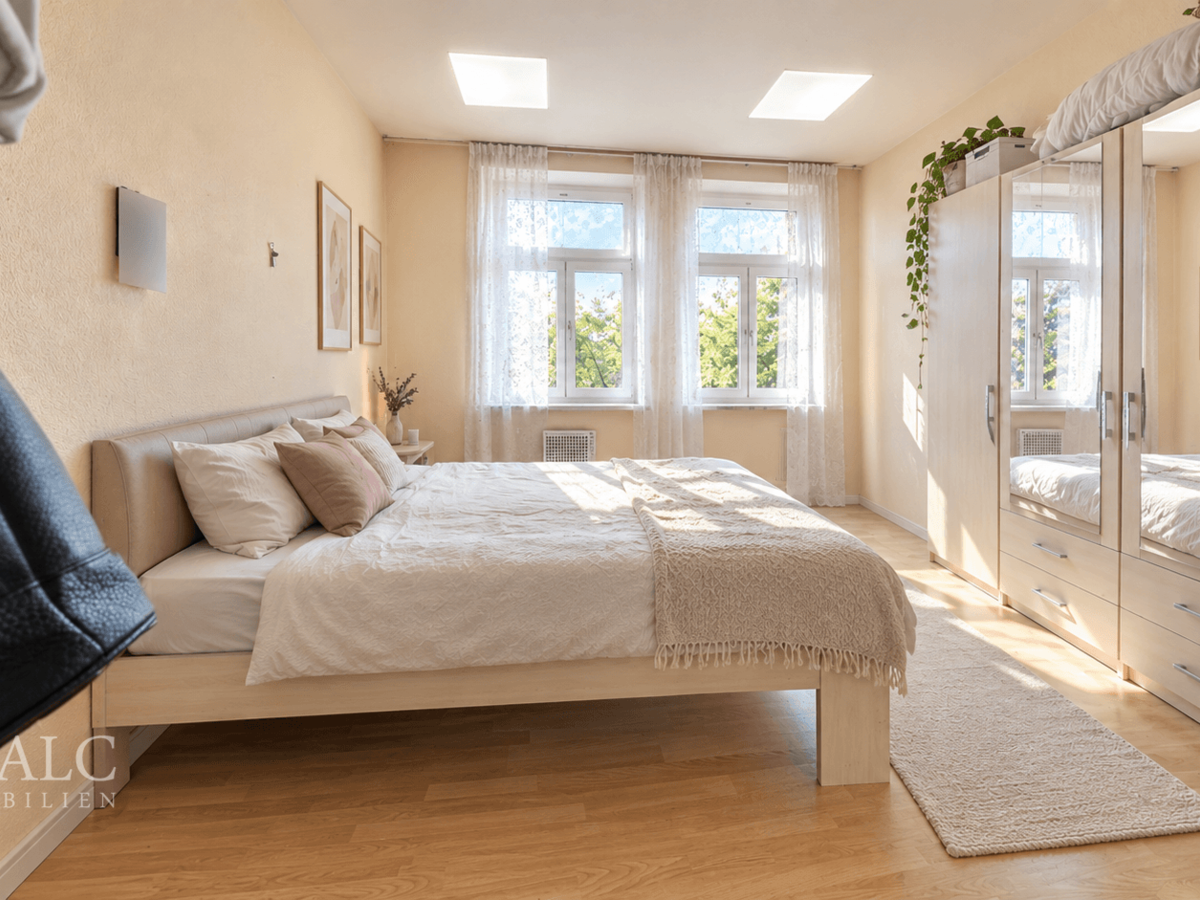 Schlafzimmer digitalisiert