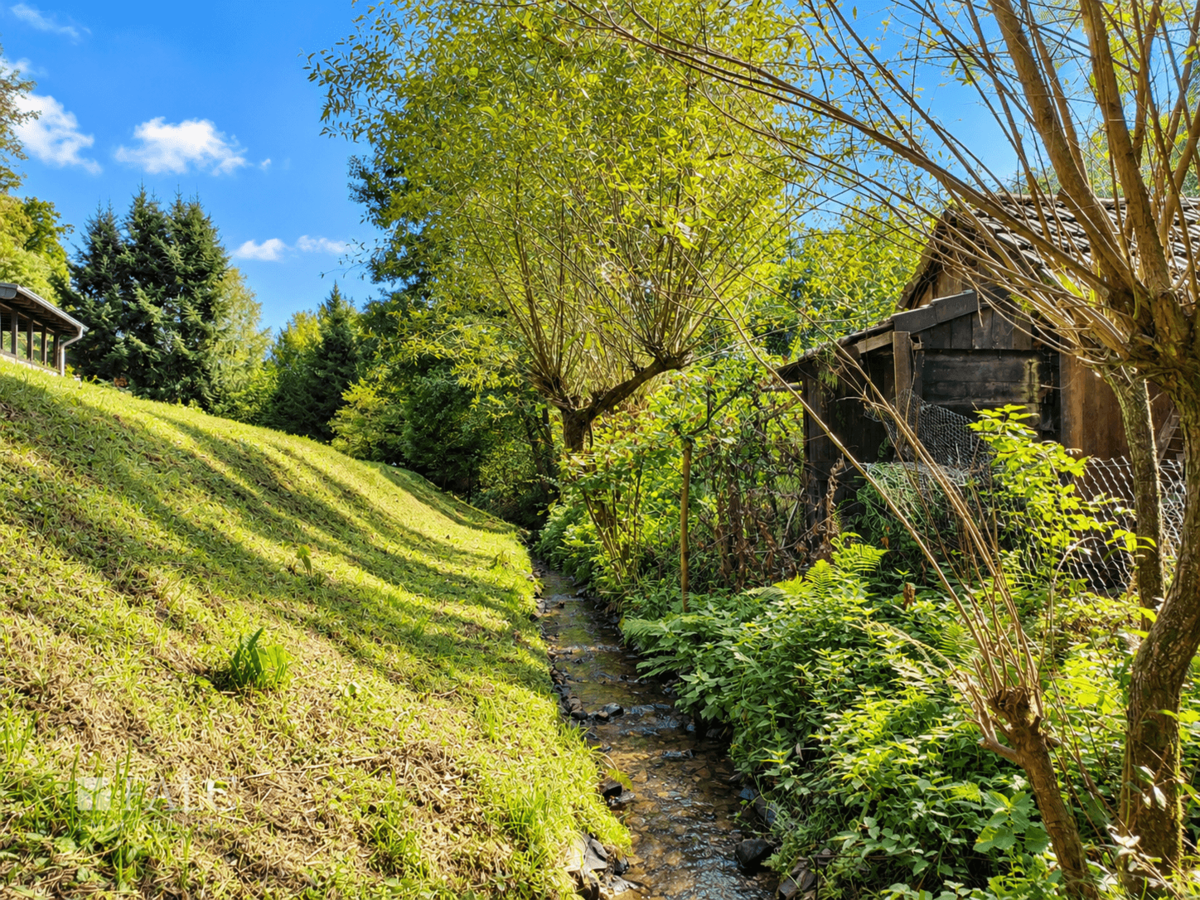 Garten mit Bach